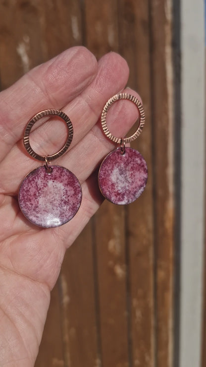 Blush Stone Wildcopper Earrings