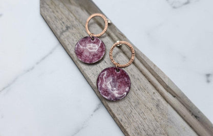 Blush Stone Wildcopper Earrings