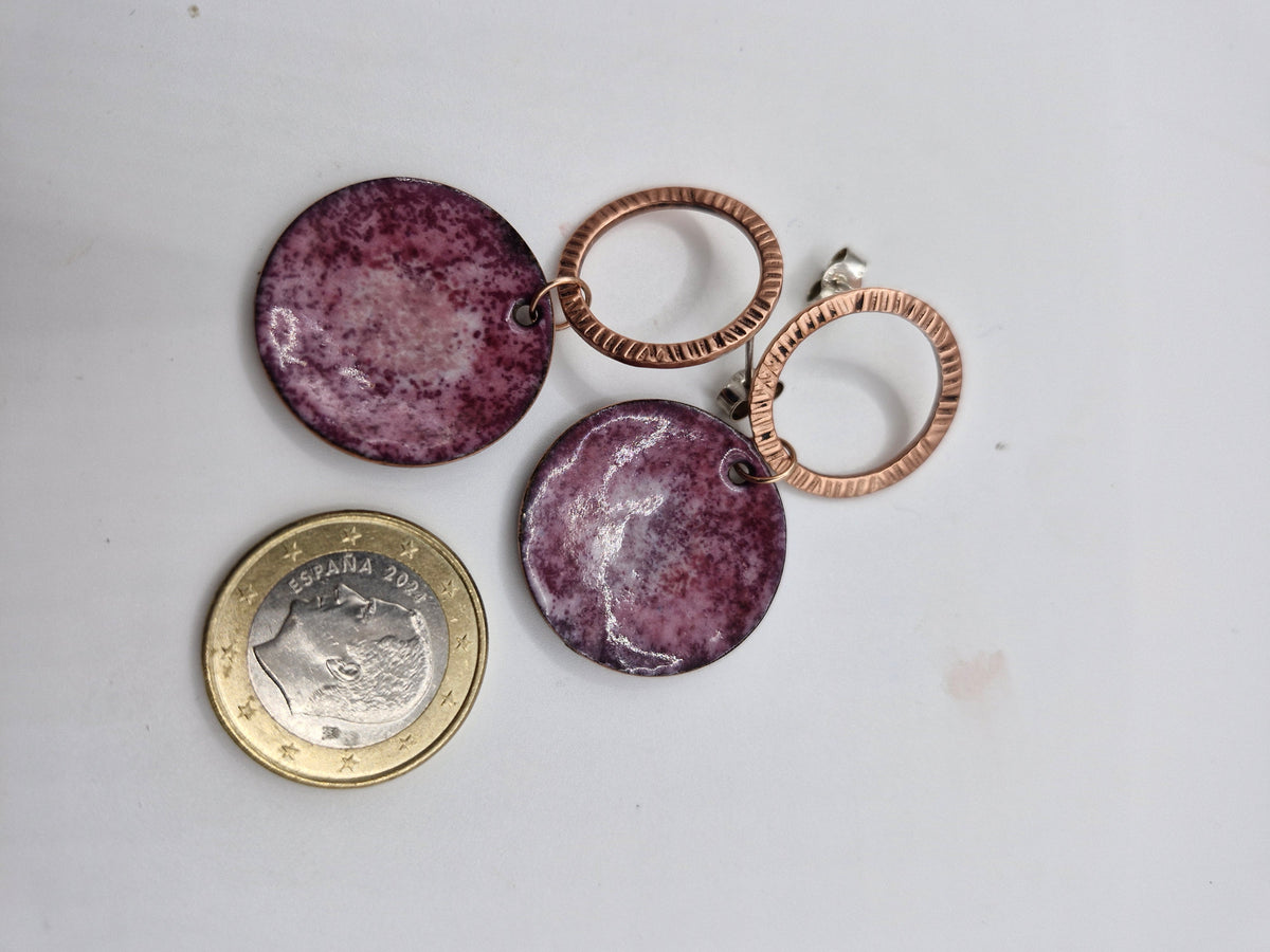 Blush Stone Wildcopper Earrings