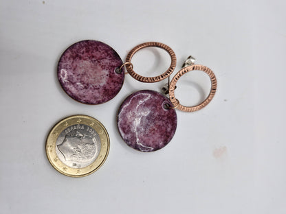 Blush Stone Wildcopper Earrings